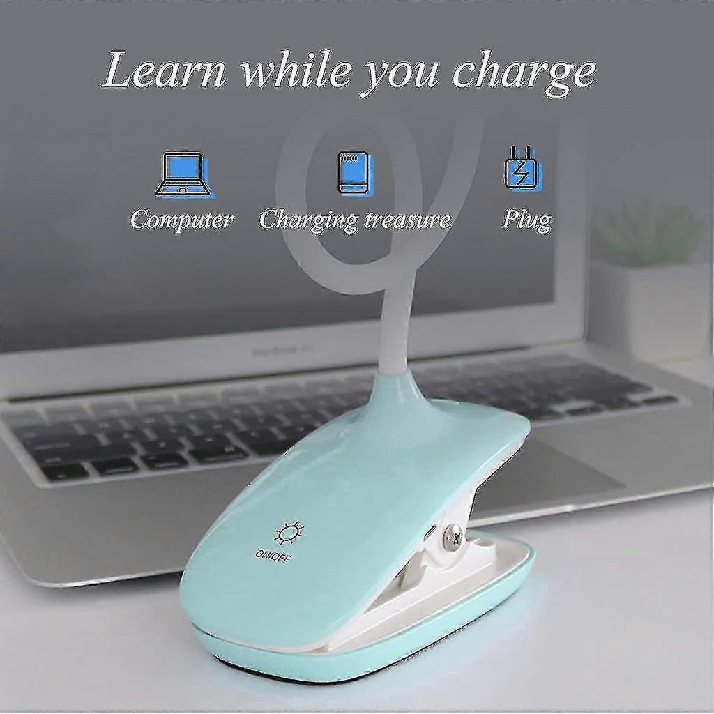 Dimmable LED Clip-On Reading Lamp - Eye Protection Desk Light for Study & Work