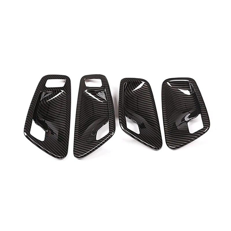 4Pcs Car Interior Door Handle Bowl Trim Cover ABS Decoration Auto Accessories For BMW 2 Series Travel Edition F45 F46 218i 220i