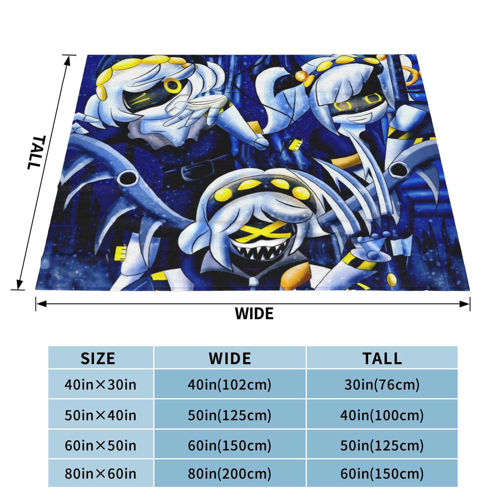 Cartoon Murder Drones Anime Blanket Flannel Summer Autumn Winter Breathable Ultra-Soft Throw Blanket for Bed Travel Rug Piece