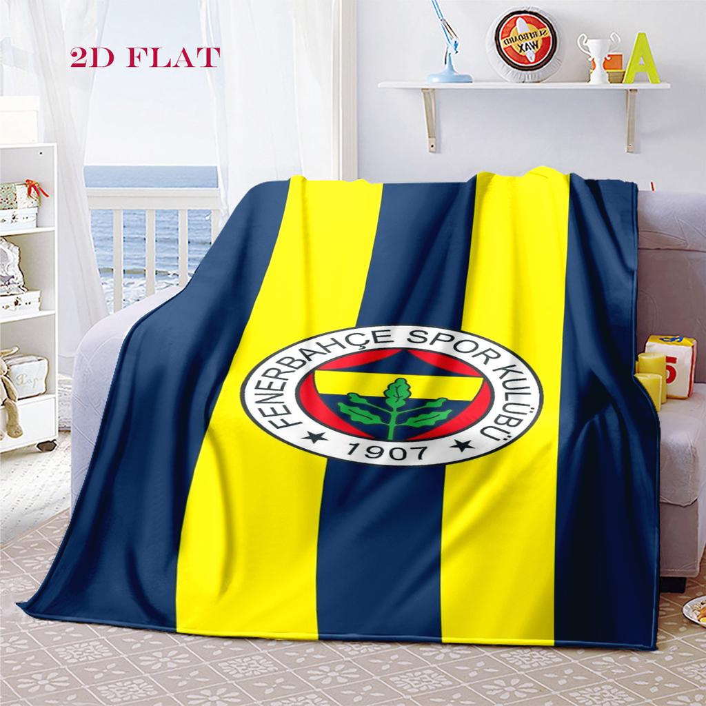 Eredità Fenerbahçe: Coperta Passion Adatta a tutte le stagioni Morbido e confortevole Lenzuolo Coperta per riposo in ufficio Coperta in peluche per esterni