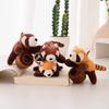 Panda Wrist Cute Clap Ring Plush Toy Raccoon Refrigerator Sticker Chain Key
