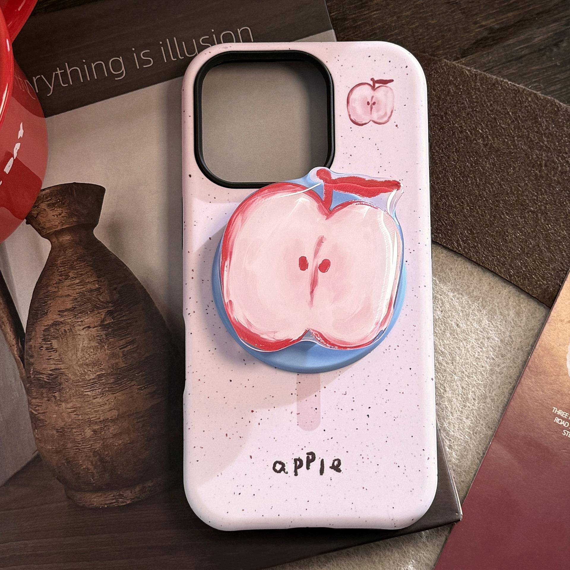 

Magnetic Stand for IPhone16promax Phone Case for Apple Banana Fruit 14 for 13 Film 15 Korean 17 15