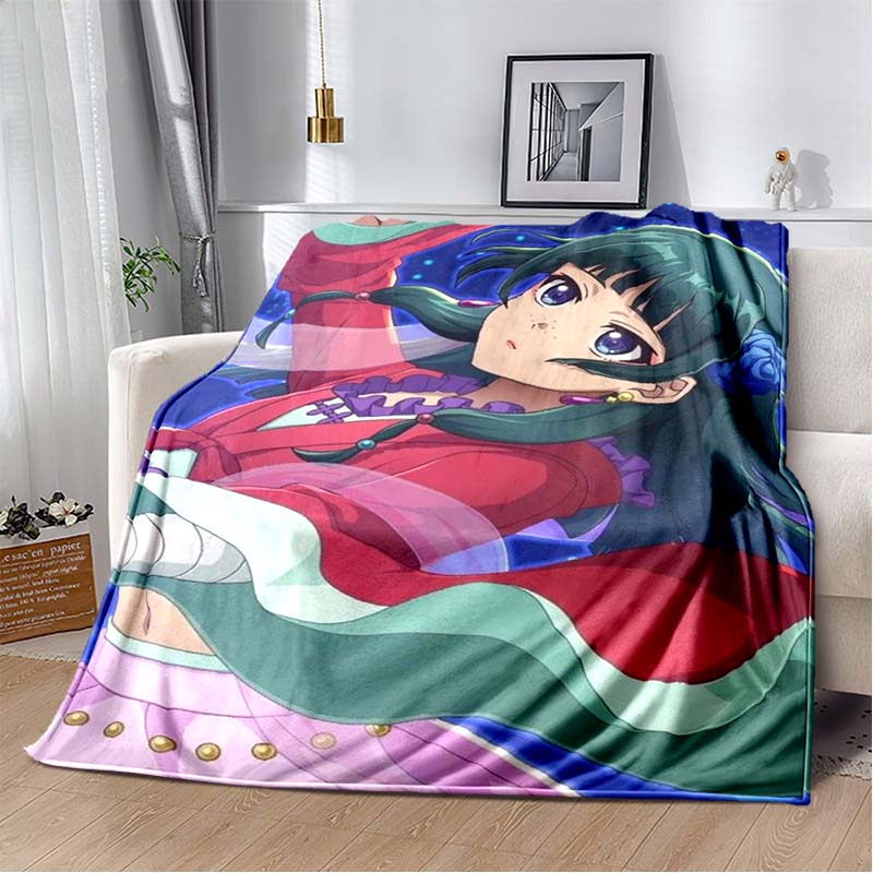 Die Apotheker-Tagebücher Maomao Jinshi Kirschblüten Flanell-Kuscheldecke Weiche Plüschdecke für Sofa Bett Anime Mädchen Heimdekoration Geschenk