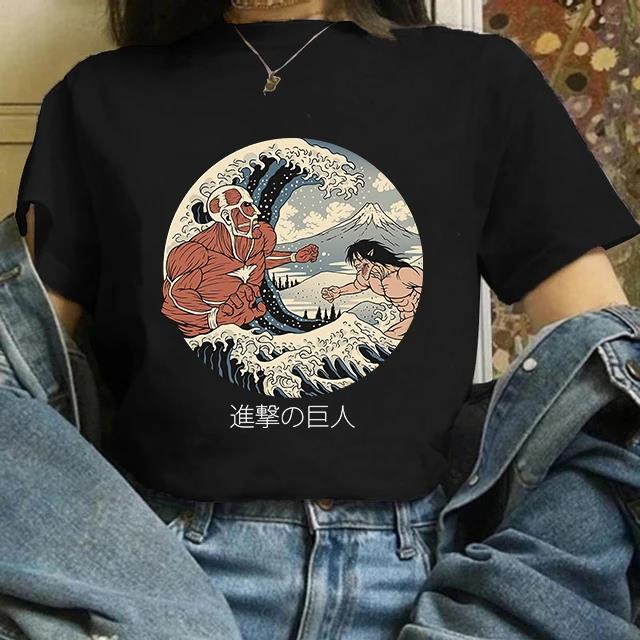 Japanese Anime Attack on Titan Final Season 4 Eren Yeager T Shirt Unisex Women Fashion Casual Short Sleeve Plus Size Unisex T Shirt