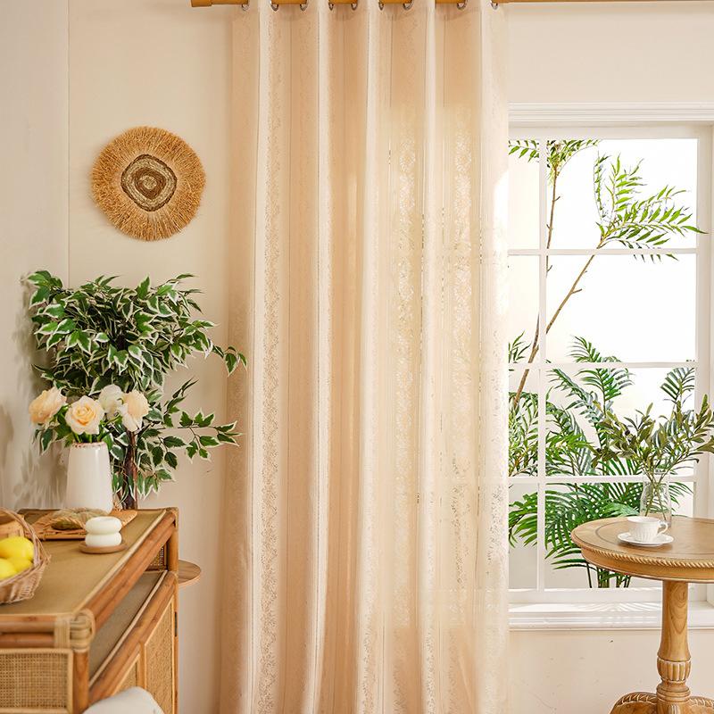 Lace Hollow Finished Curtains, Window Screens Are Simple, Small, Fresh And Translucent, Opaque, Bedroom, Living Room, Balcony, Screen Curtain