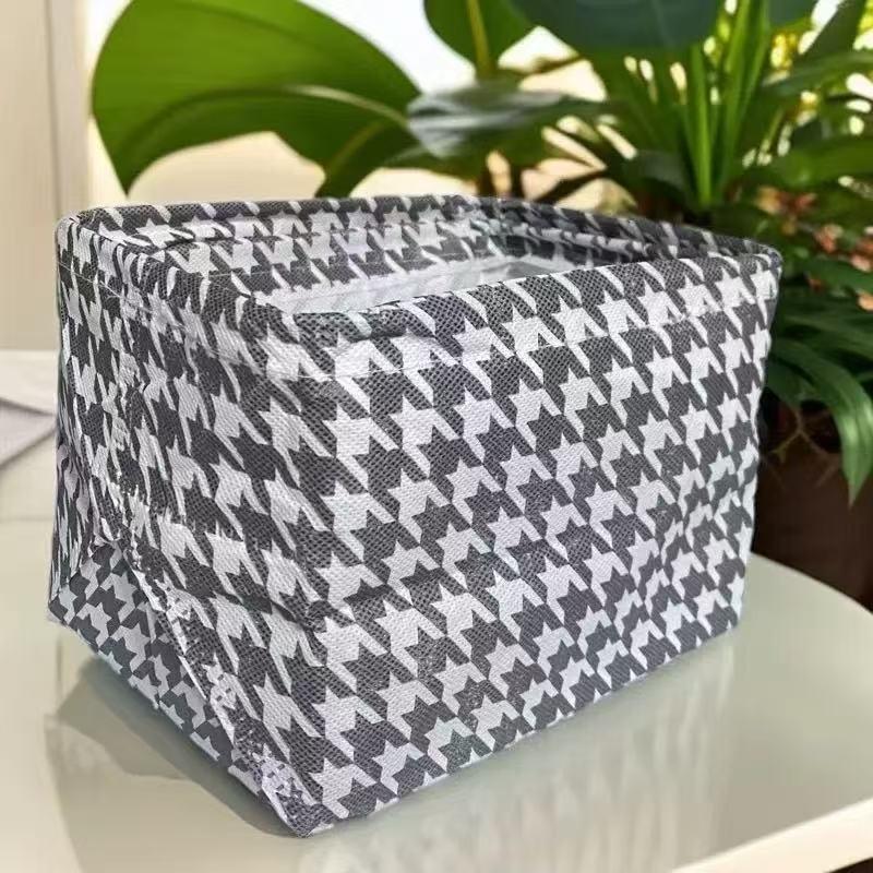 Cotton Linen Foldable Waterproof Desktop Storage Basket