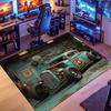 Vintage Car Garage-Themed Rug, Suitable for Living Room, Bedroom, Game Room, Computer Room and Home Décor.