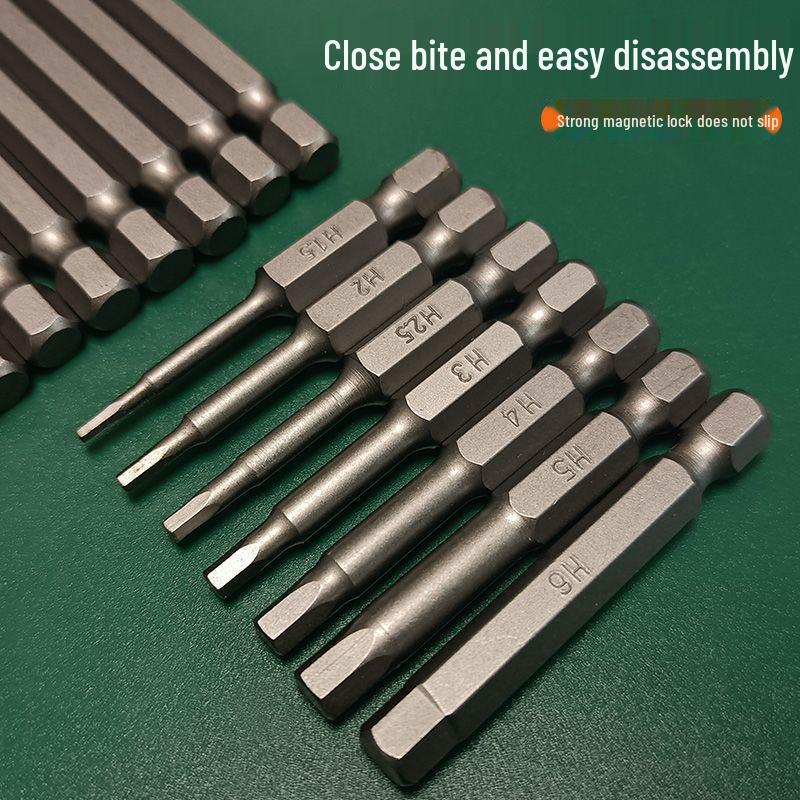 S2 Strong Magnetic Hex Socket Bit - High Strength, Shock Resistant for Hand Drills and Electric Screwdrivers