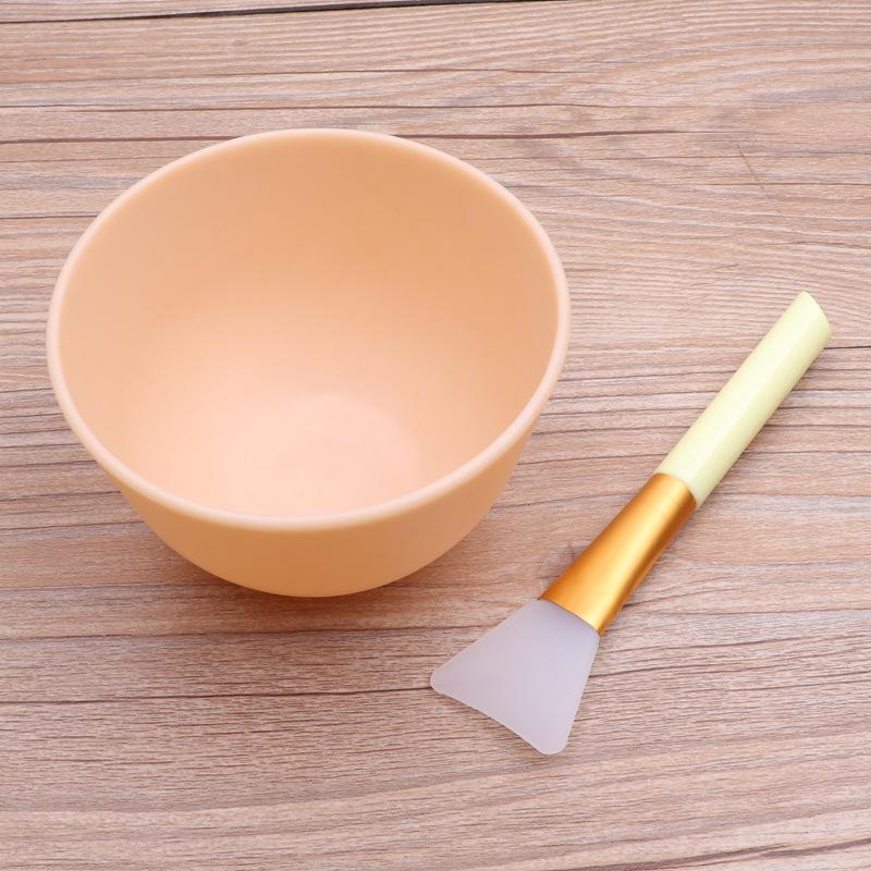 Silicone DIY Beauty Mask Kit: Bowl, Brush, Stick & Measuring Spoon