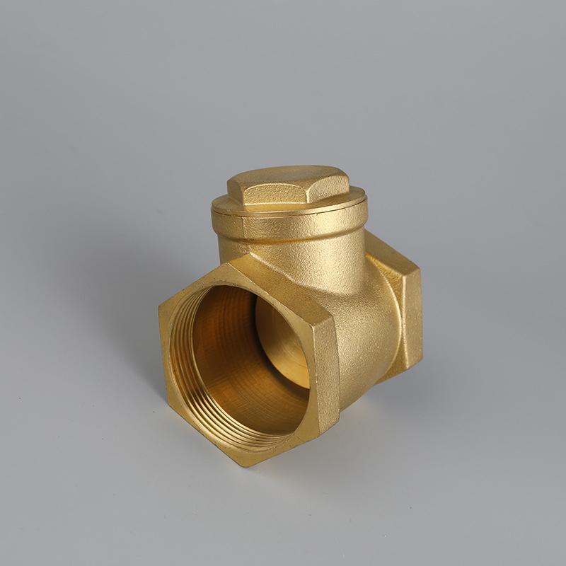 Brass Horizontal Non Return Forged Check Valve For Water Sanitary Fittings