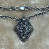 Used DEAL DESIGN Skull Necklace Silver925