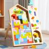 3D Stereoscopic Tetris Puzzle Blocks: Multi-functional Wooden Board Game for Parent-Child Interaction.