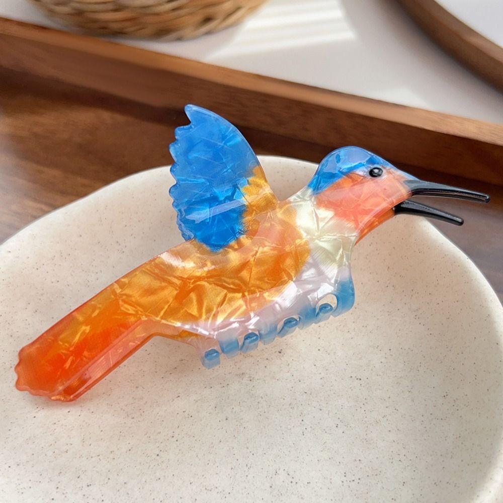 Korean Style Animal Hair Clip Creative Bird Shark Clip Creative Acetate Hair Claw  Female