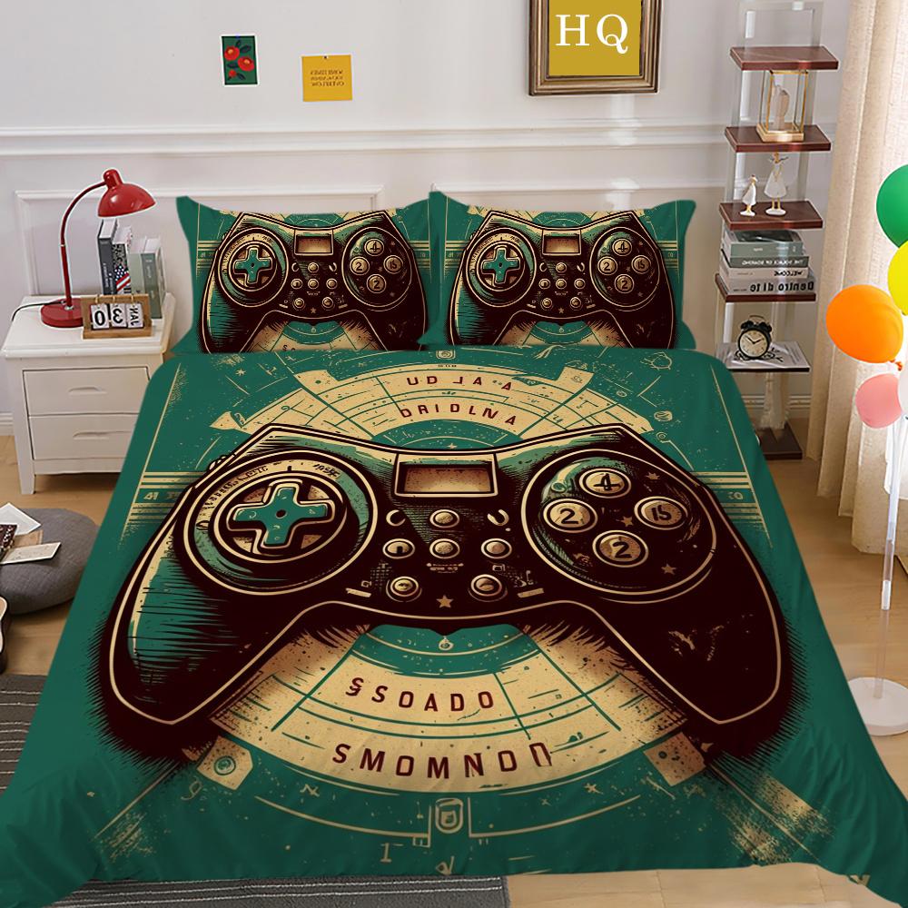 3D Game Console Printing Bedding Set Cover Bedspreads Single Size High Quality Fashion Home Textiles