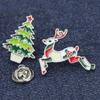 12-piece decorative brooch set, Christmas decoration pins
