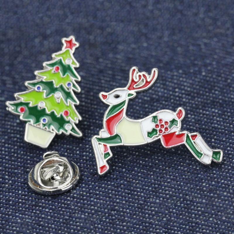 12-piece decorative brooch set, Christmas decoration pins