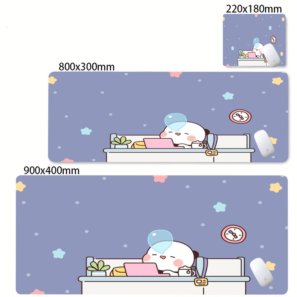 Large Kawaii Deskmat Game Mousepad BuBu DuDu Kawaii Mouse Pad With Lockedge Desktop Mat Size For Game Keyboard Pad For Gamer