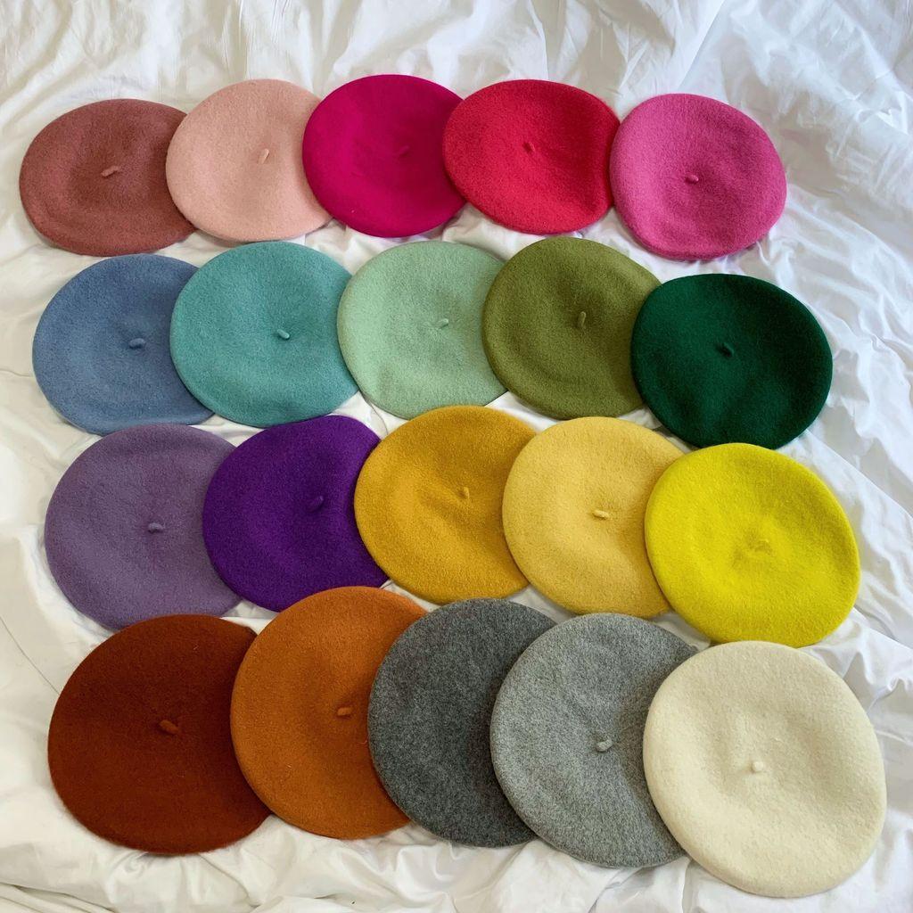 Korean Vintage Cotton Beret Hat With Breathable Design For Women Summer Style