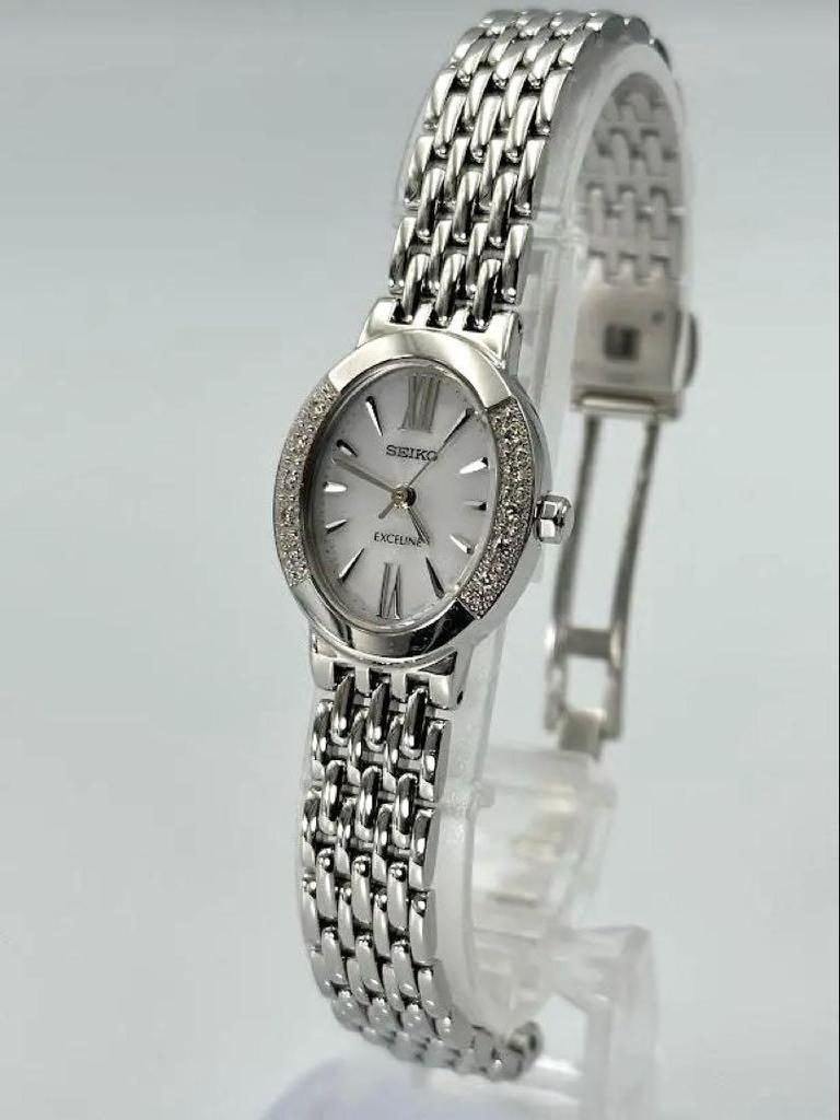 [USED] Seiko Exceline V117-0AV0 Solar Oval Watch 922