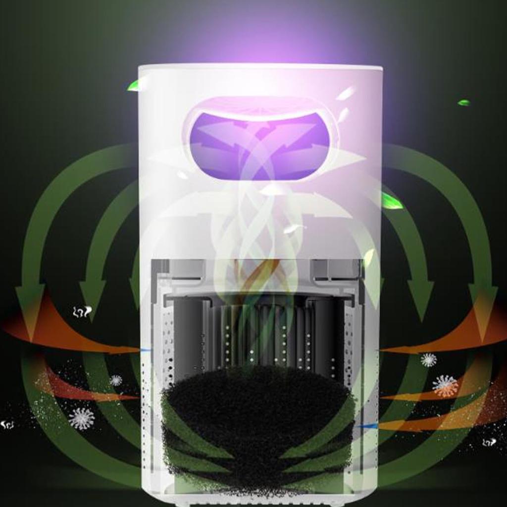 A1r Purifiers For Desktop, USB Portable Purple Light Purifier Filter A1r Purifiers