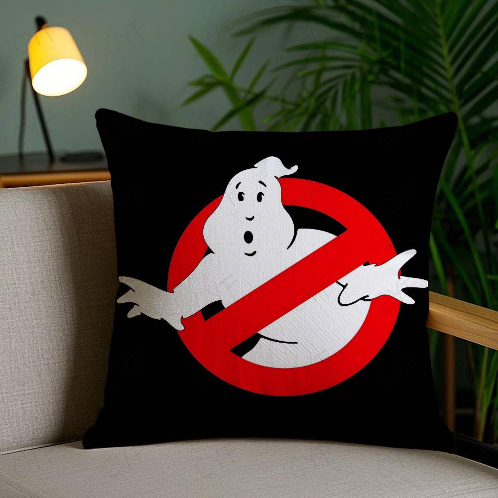 Klassischer Film G-Ghostbusters Kissenbezug Kundenspezifisch bedrucktes Kissen aus gebürstetem Fleece, Babyhaut-Haptik, Umweltfreundlicher Sublimationsdruck Cus