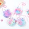 Kawaii Plüsch Einhorn Baby Umhängetaschen Mini Rucksack Spielzeug Kinder Party Geschenk Niedrige Runde Geldbörse Mädchen Schling Schultertasche