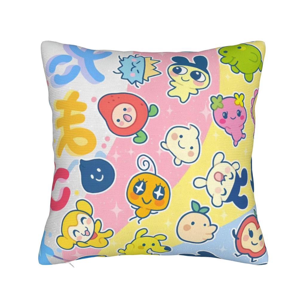 Cartoon T-Tamagotchi Pillowcases Accessories Printing Cushion Cover Gift Throw Pillow Case Cover Home Multi-Size