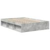 Vidaxl Bed Frame, Concrete Grey, 150X200 Cm, King Size