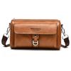 WEIXIER Men's Leather Crossbody Shoulder Bag Classic Waterproof Briefcase Messenger Satchel Travel Bag