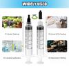 100PCS 5ml Sterile Luer Lock Syringe with Cap, Individually Wrapped, for Liquid Glue, Epoxy, Resin Dispensing