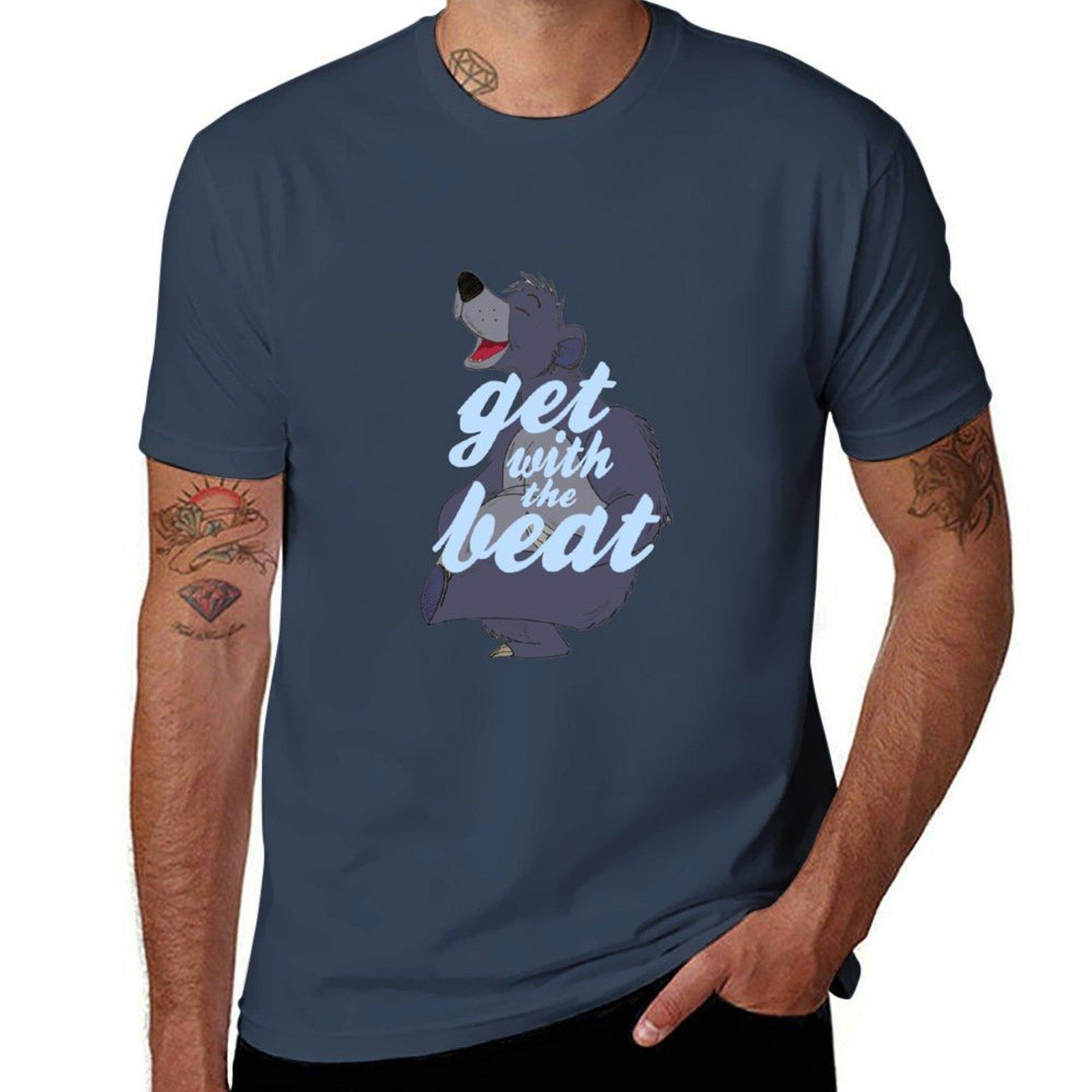Bear Dancing TShirt Large Size Basic Casual TShirt S