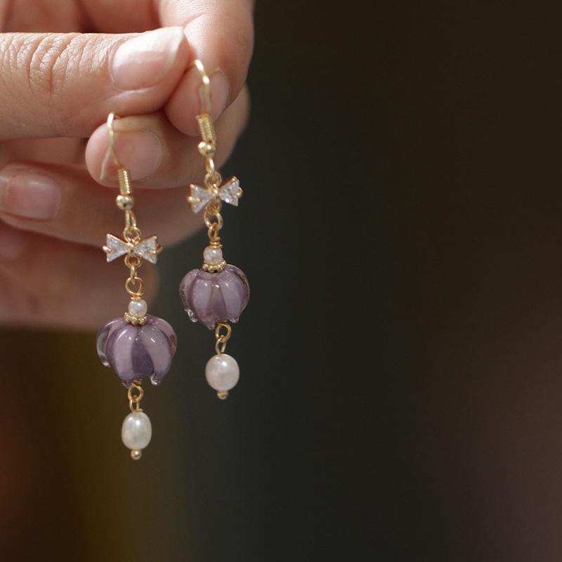 Lily of the Valley Hanfu Pendant Earrings - Ancient Style Cheongsam Accessories for Women