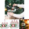 2020 Xmas Christmas Tree Hanging Ornaments With Diy Family Name Santa Pendants