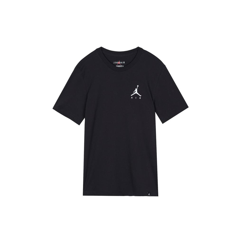 Jordan Embroidered Logo Crew Neck Short Sleeve T-Shirt Men Tops Black DA6800-010