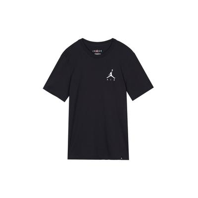 Camiseta de Manga Curta com Gola Redonda e Logótipo Bordado para Homens Tops Preto DA6800-010