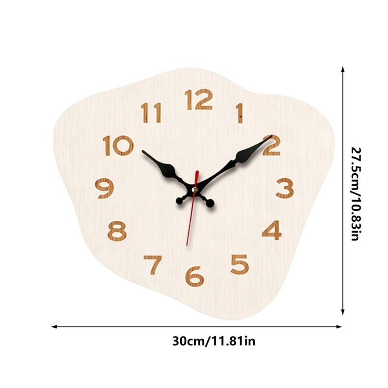 Quiet Wall Clock Nordic Creative Irregular Shape Analog Clock Quiet Mechanism Precise Timing For Bedroom Office
