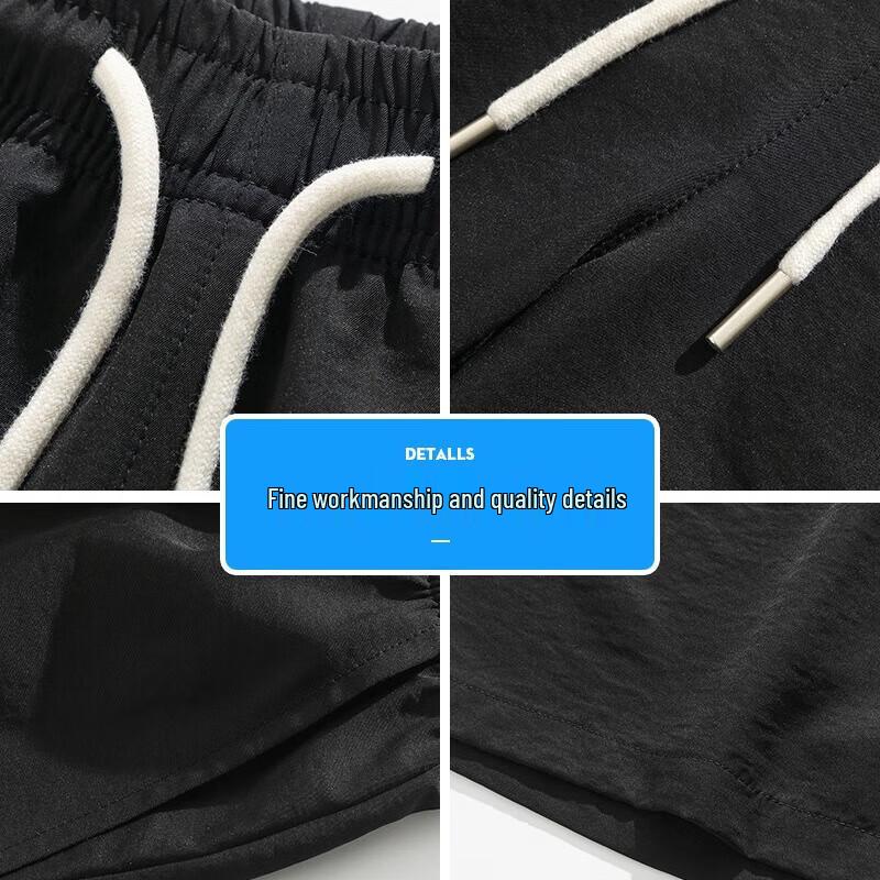 Jeanswest Men's Ice Silk Summer Loose Casual Shorts