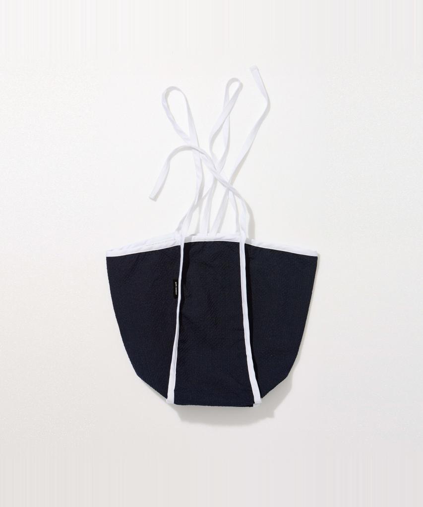 Safe Sunday Strap Shoulder Bag (Seersucker Navy)