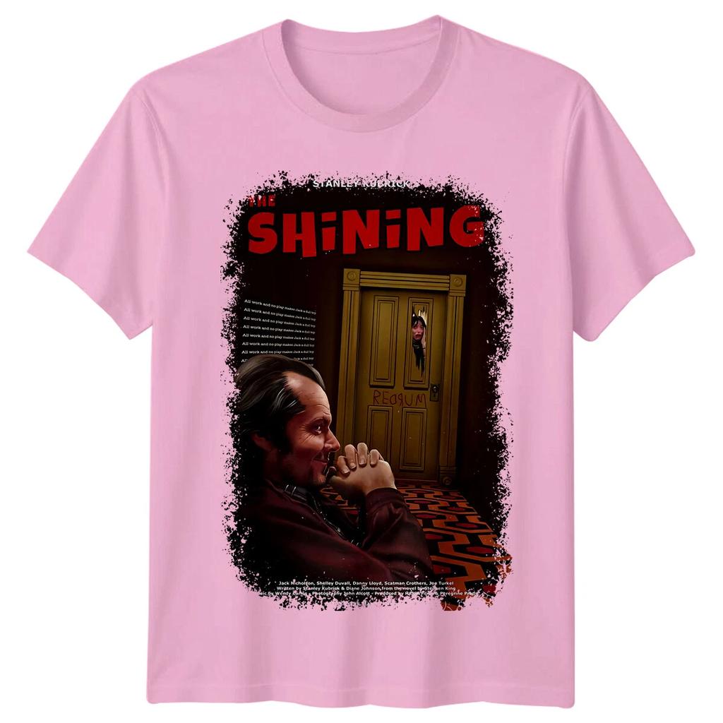 The Shining TShirt Unisex Summer Stanley Kubrick Classic Horror Movie Retro Graphic Short Sleeve Streetwear Fan Tee