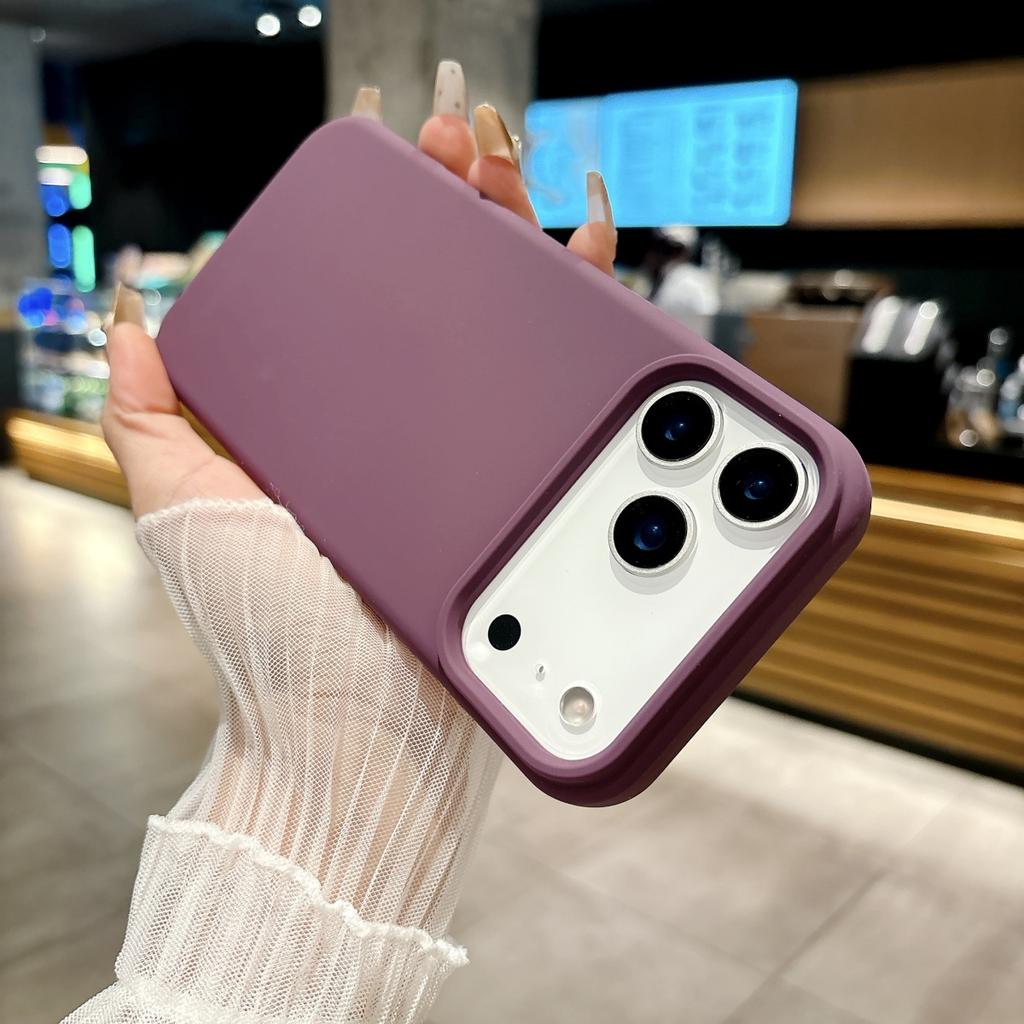 Official Liquid Silicone Fluorescence Candy Color Phone Case For iPhone 17 Air Pro Max Original Colorful Shockproof Bumper Cover