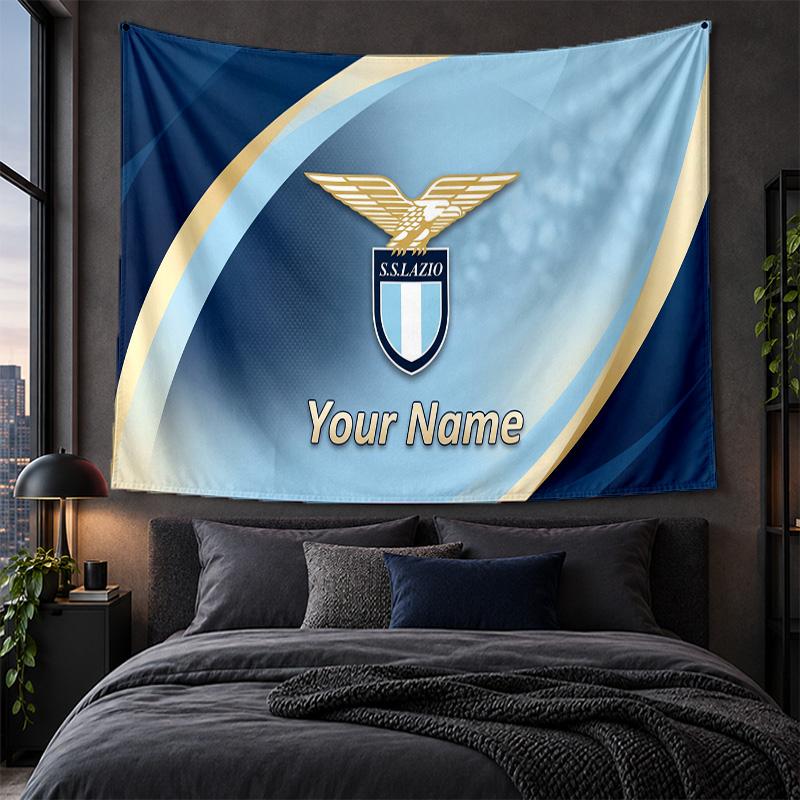 Personalized Tapestry Wall Hanging Lazio FC Pattern Art Background Cloth
