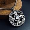 TK Compass Pendant: Punk Gothic Dark Style Hip-hop Necklace with Curious Design
