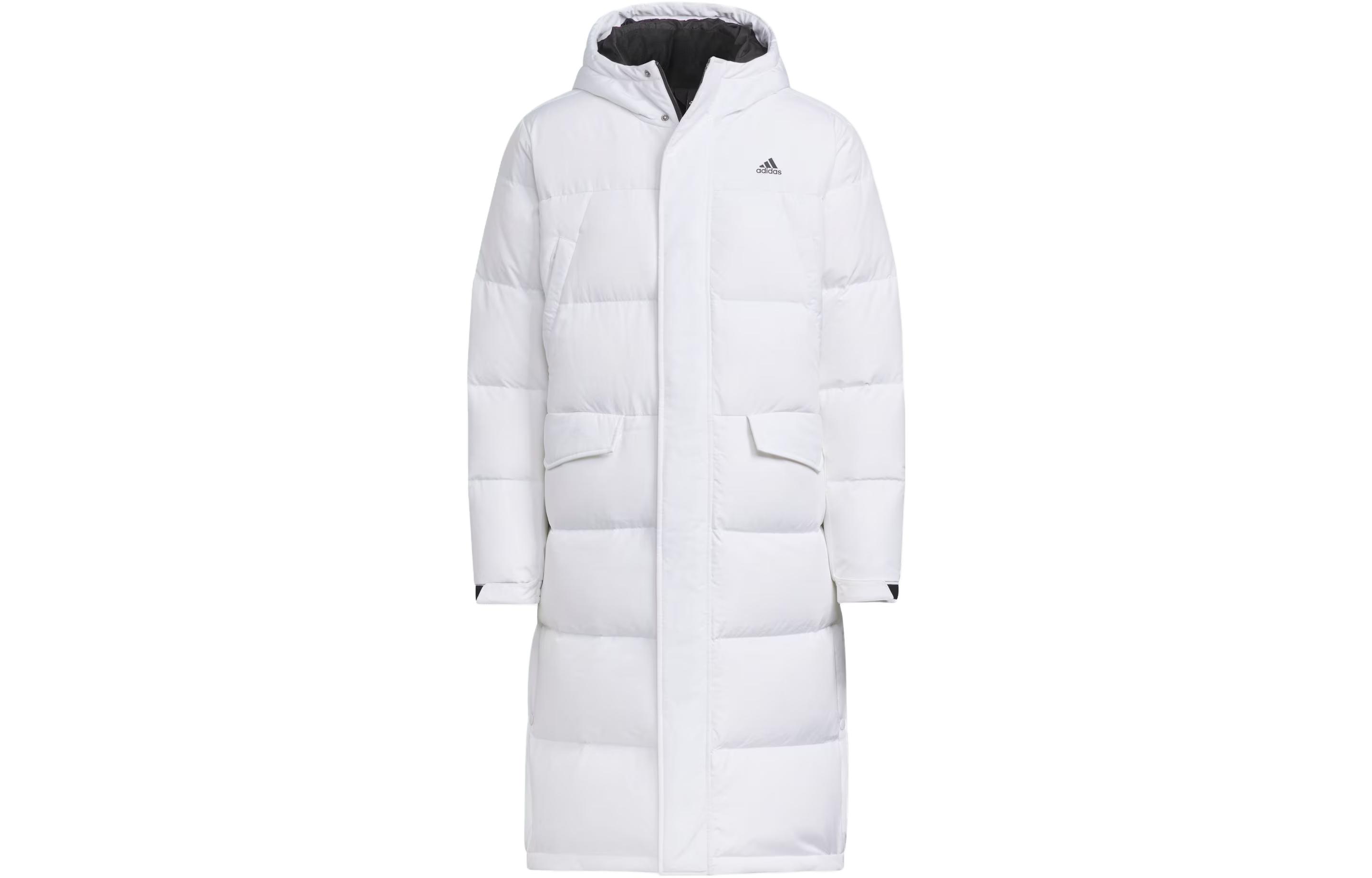 Adidas LONG DOWN Puffy Jacket Down Jacket Men s White IV7559 XL