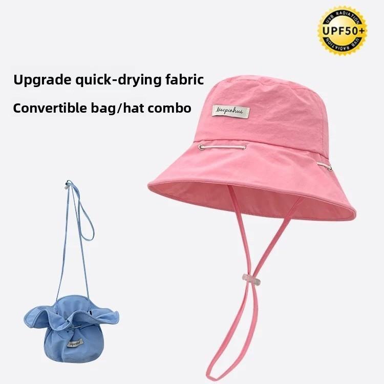 Summer Girls Dopamine Bucket Hat With Sun Protection And Adjustable Fit For Outdoor Activities