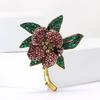 Luxury Rhinestone Orchid Brooches for Women Unisex Plant Flower Pins Event Party Gifts Backpack Decoration Clothes Accessories