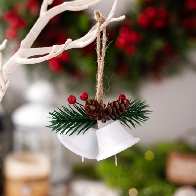 4 Pcs Christmas Ornament Bells Christmas Bells Metal Decorative Bells for Holiday Wedding Party Decoration