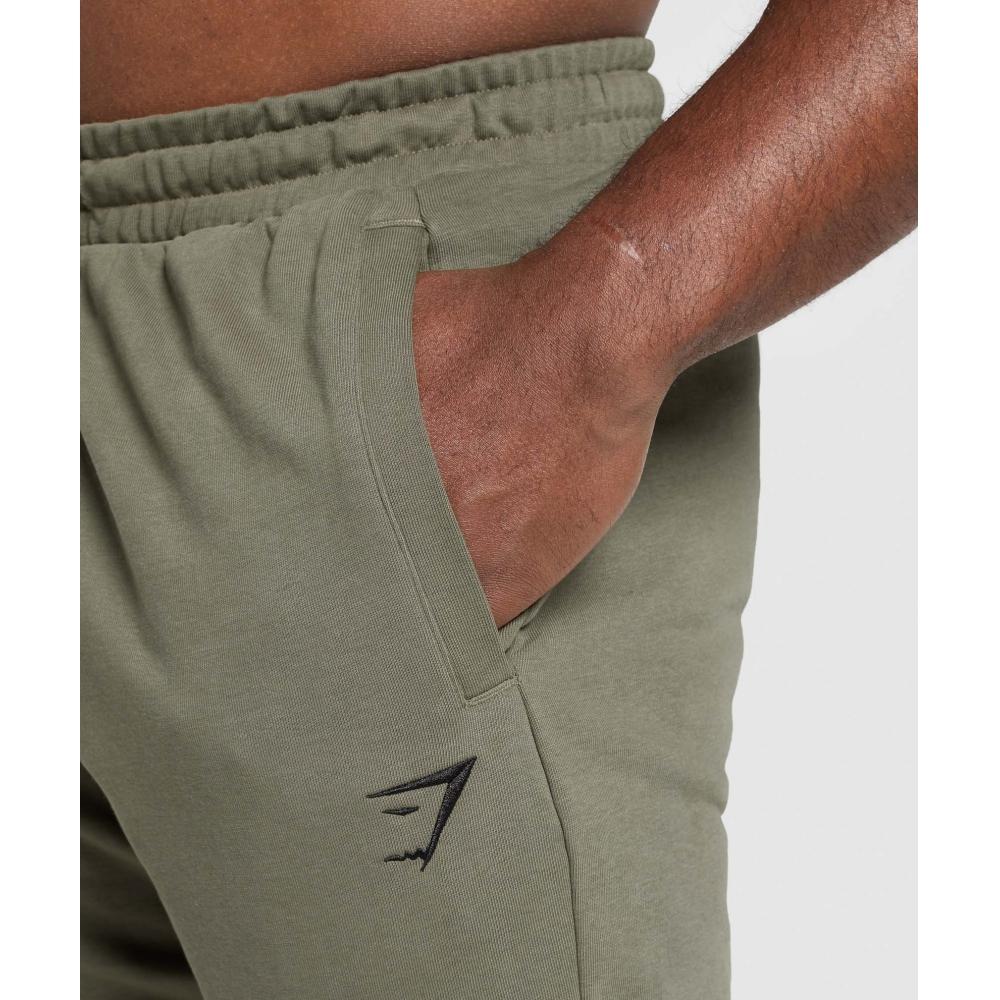 Gymshark Pantaloni de jogging esențiali supradimensionați Verde Putere A2a7t Ecjh