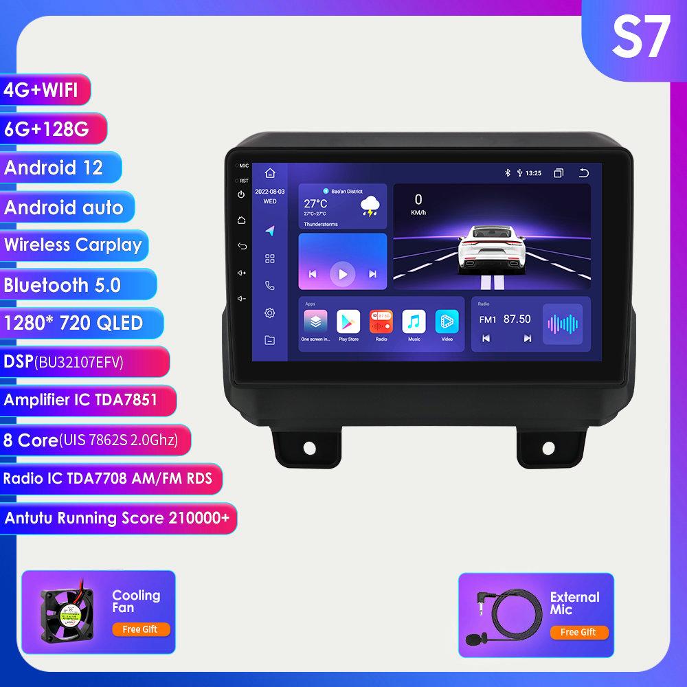 

2din Android авторадио для JEEP Wrangler JL 2018 2019 2020 2021 Gladiator автомобильный радиоприемник мультимедийный видеоплеер GPS Navi Carplay 4G интеллектуальный экран S7 8Core 6G 128G