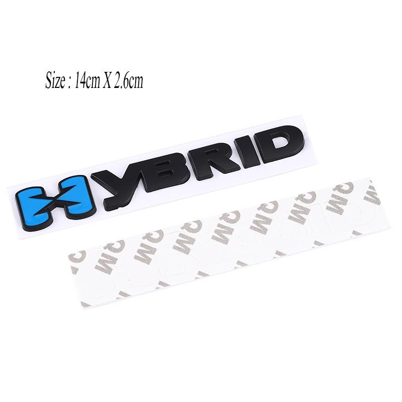 Autoaufkleber HYBRID-Logo-Emblem Chrom-Abzeichen-Aufkleber für Auto-Styling-Aufkleber