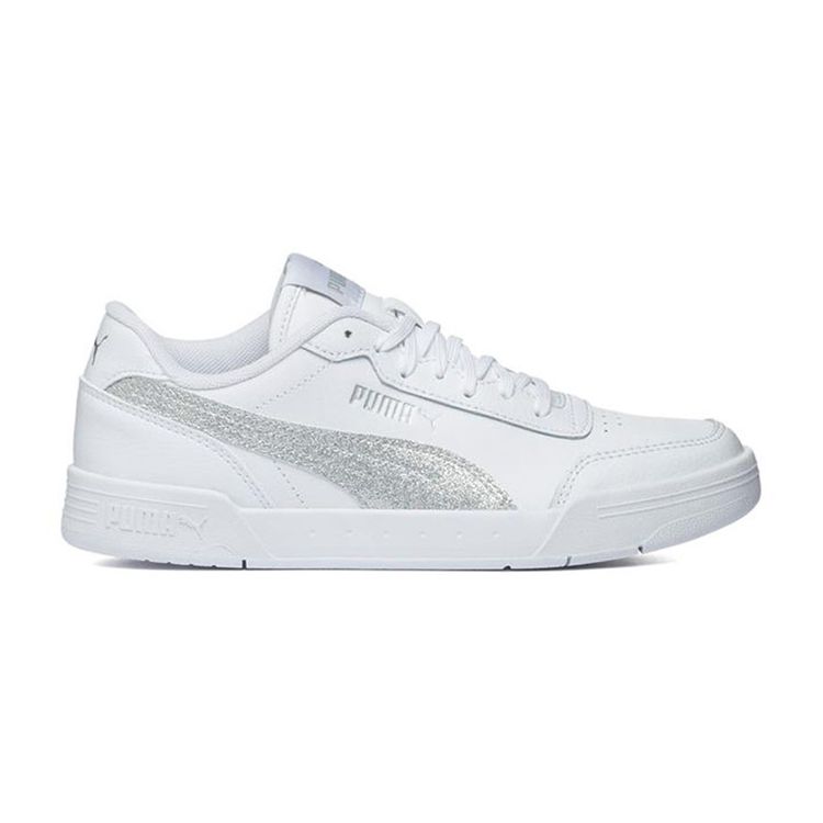 Puma Caracal Glitter Low-Top Kids Sneakers Kids Sneakers Silver 373075-02